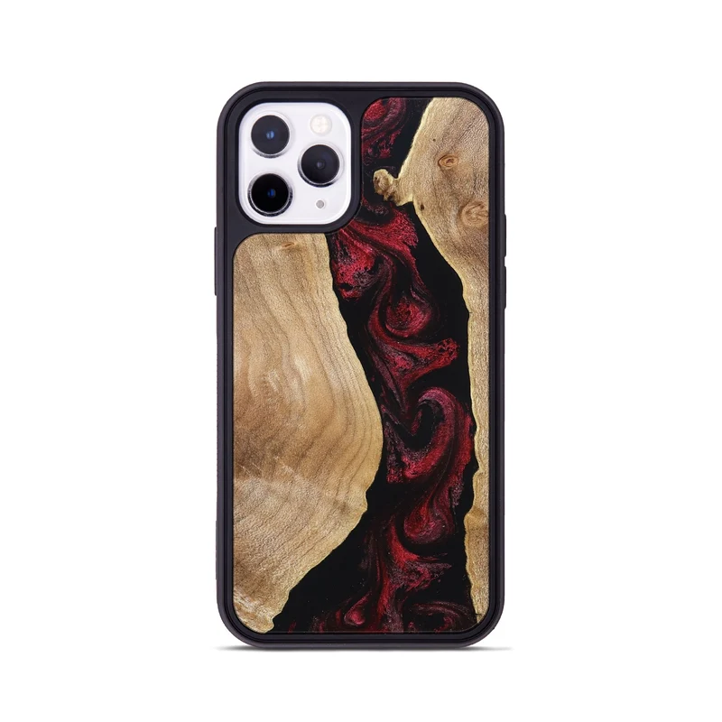 iPhone 11 Pro Wood Phone Case - Cordell (Red, 830217)