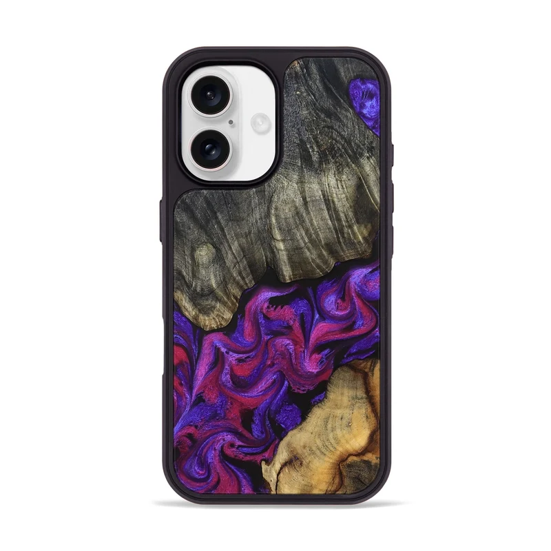 iPhone 17 Wood Phone Case - Joe (Purple, 830225)