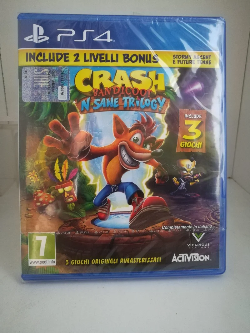 CRASH BANDICOOT N SANE TRILOGY PS4 (completamente in italiano)