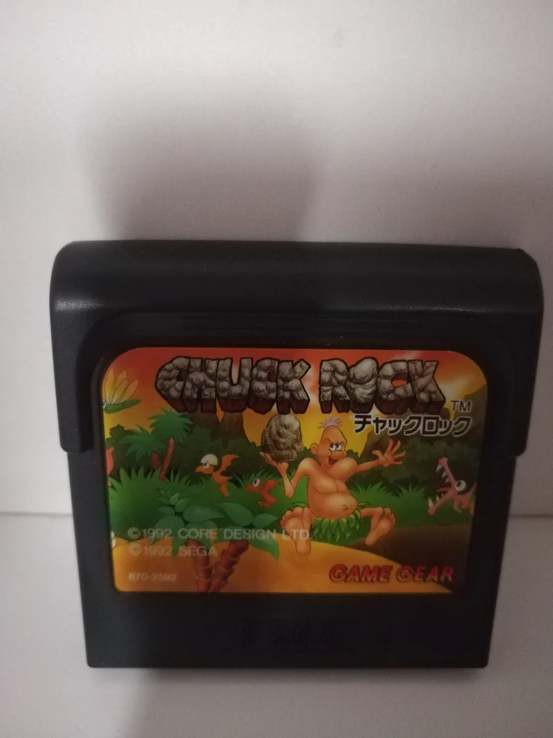 CHUCK ROCK GAME GEAR SEGA