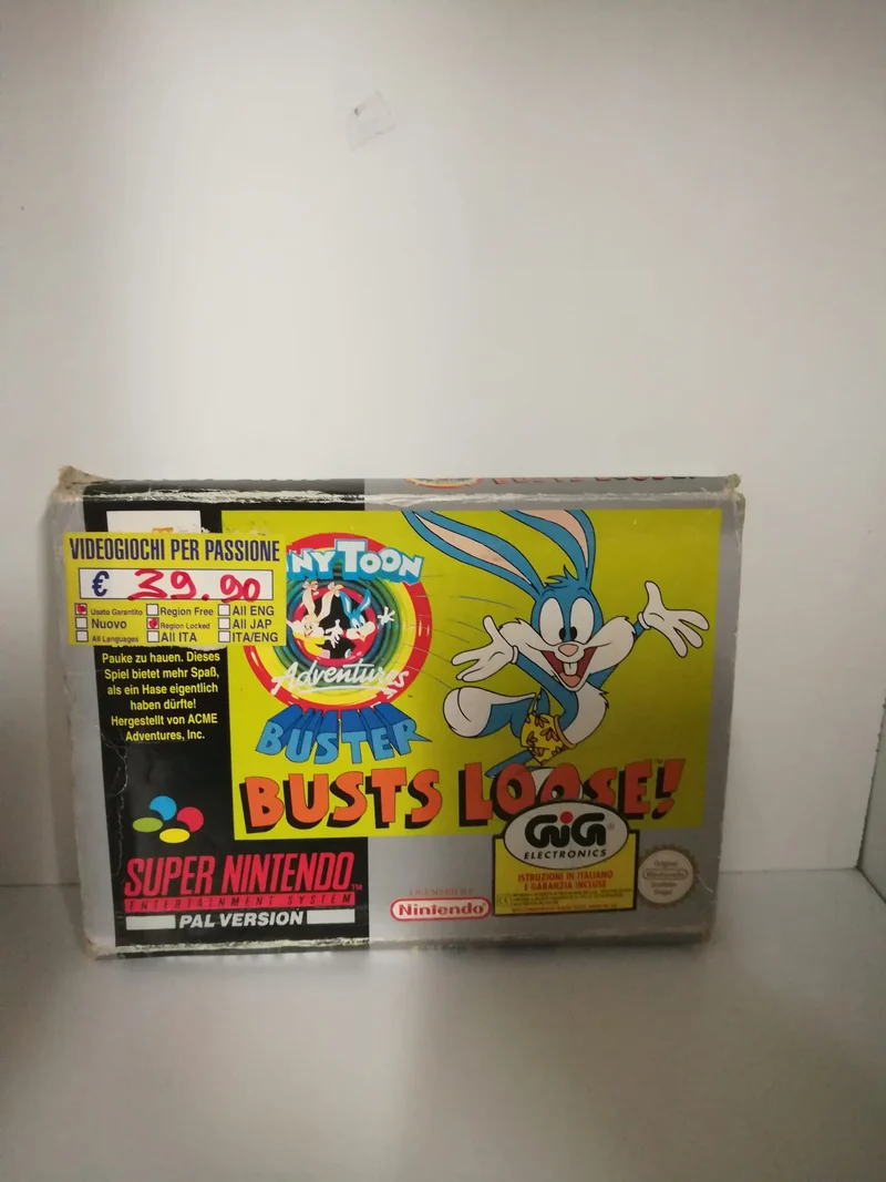 TINY TOON ADVENTURES BUSTER BUSTS LOOSE! SUPER NINTENDO