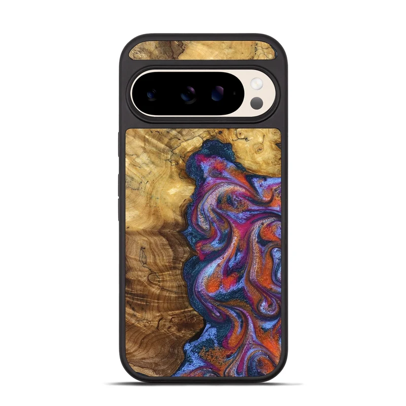 Pixel 10 Pro Wood Phone Case - Carroll (Blue, 829670)