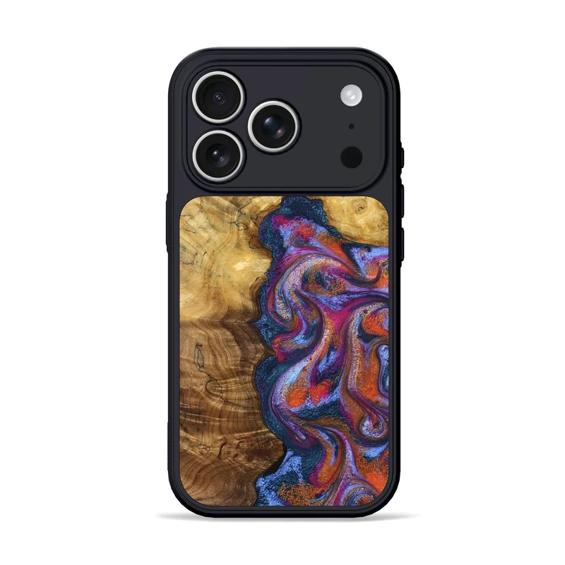 iPhone 17 Pro Wood Phone Case - Carroll (Blue, 829670)