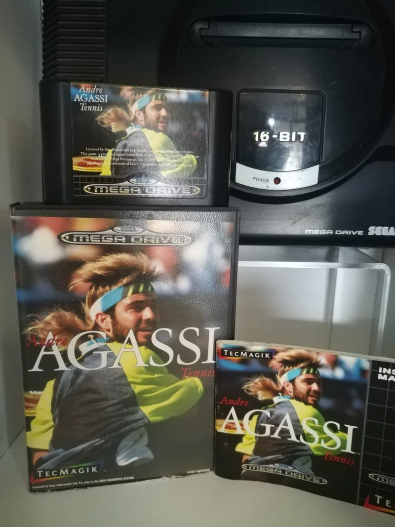 ANDRE AGASSI TENNIS MEGA DRIVE SEGA (usato garantito)