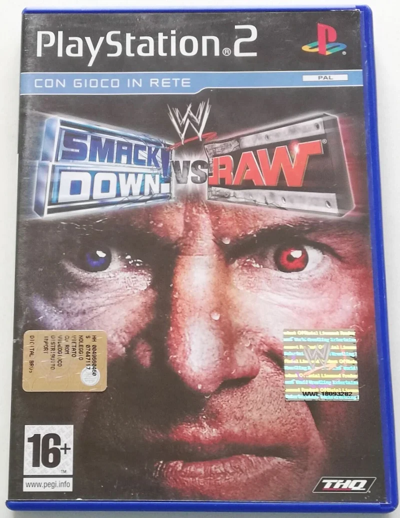 SMACK DOWN ! VS RAW PS2 (versione italiana)(usato)
