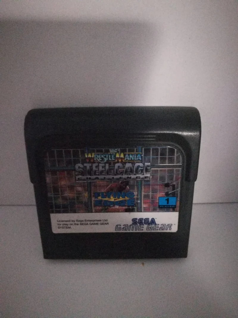 WRESTLE MANIA STEEL CAGE GAME GEAR SEGA