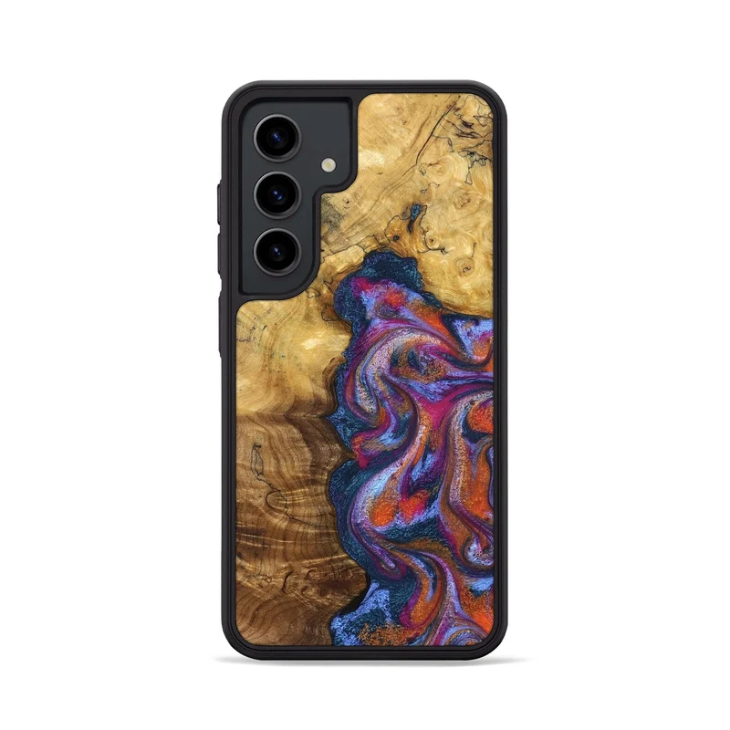 Galaxy S24 Wood Phone Case - Carroll (Blue, 829670)