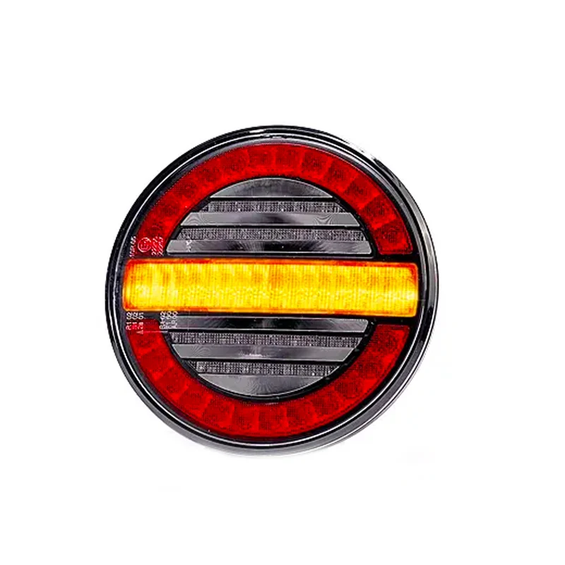 Fanale da rimorchio rotondo stile hamburger Fristom con indicatore dinamico