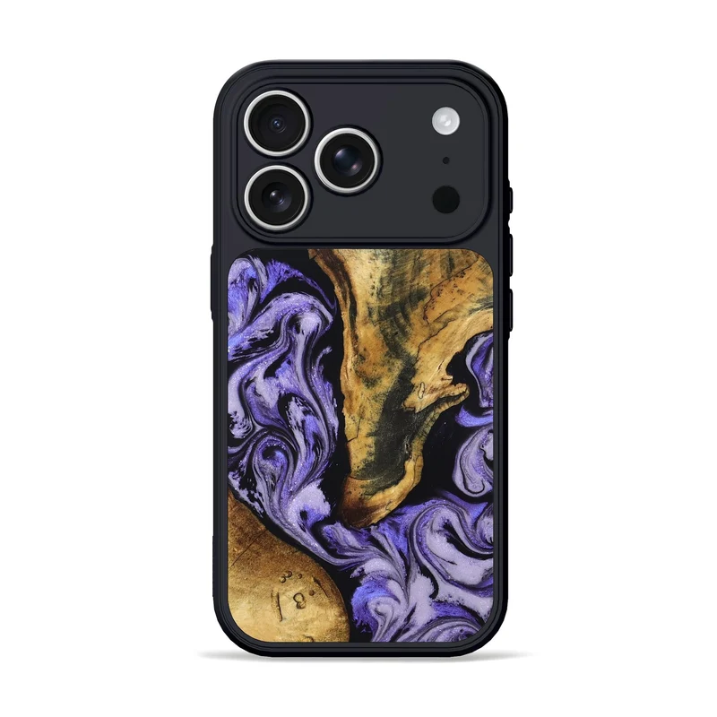 iPhone 17 Pro Wood Phone Case - Fredric (Purple, 830222)