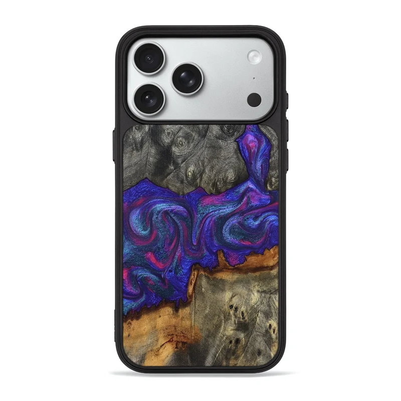 iPhone 18 Pro Max Wood Phone Case - Lola (Purple, 830226)