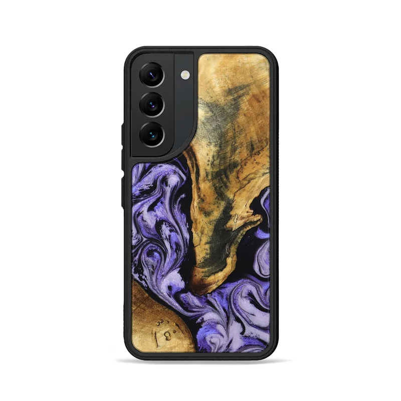 Galaxy S22 Wood Phone Case - Fredric (Purple, 830222)