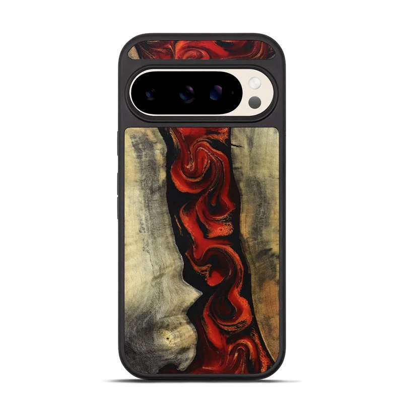 Pixel 10 Pro Wood Phone Case - Harlan (Red, 830214)