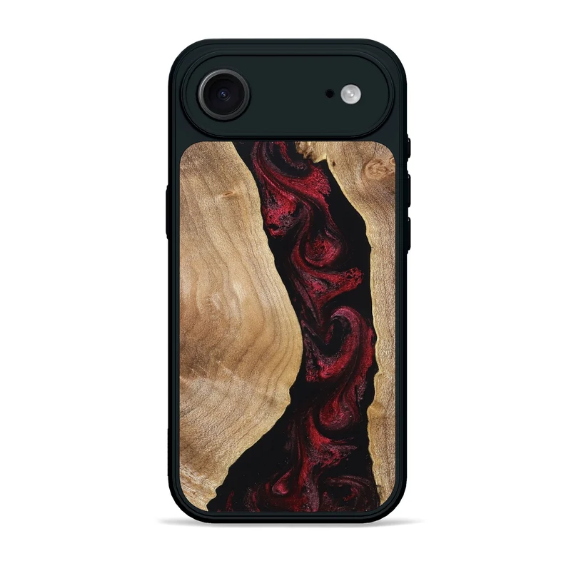 iPhone 17 Air Wood Phone Case - Cordell (Red, 830217)