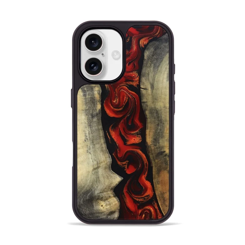 iPhone 17 Wood Phone Case - Harlan (Red, 830214)