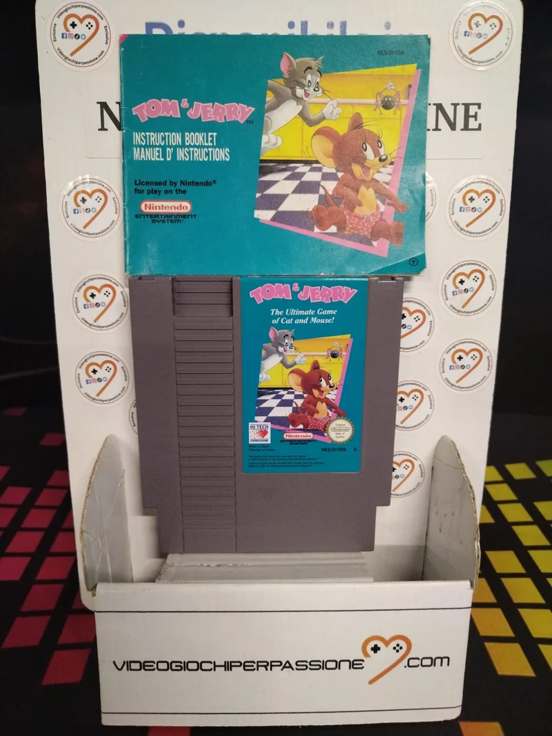 Tom & Jerry Nintendo NES (usato)(ver. francese)(B)(solo cartuccia e manuale)