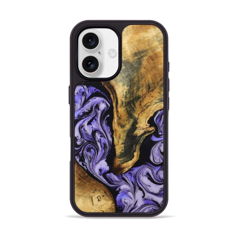 iPhone 17 Wood Phone Case - Fredric (Purple, 830222)