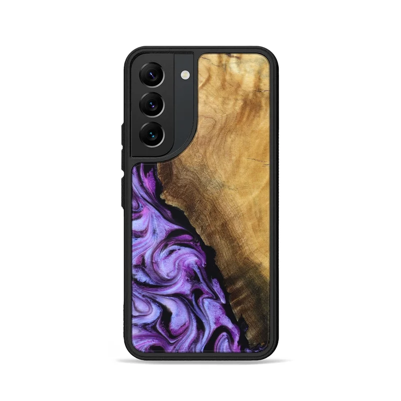 Galaxy S22 Wood Phone Case - Alvina (Purple, 830224)