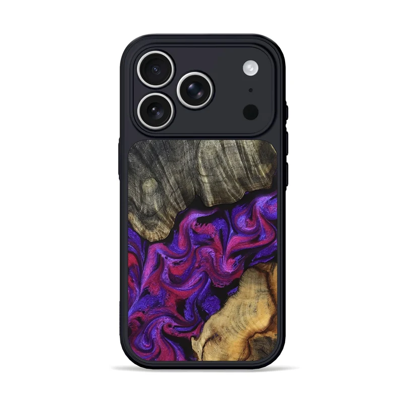 iPhone 17 Pro Wood Phone Case - Joe (Purple, 830225)
