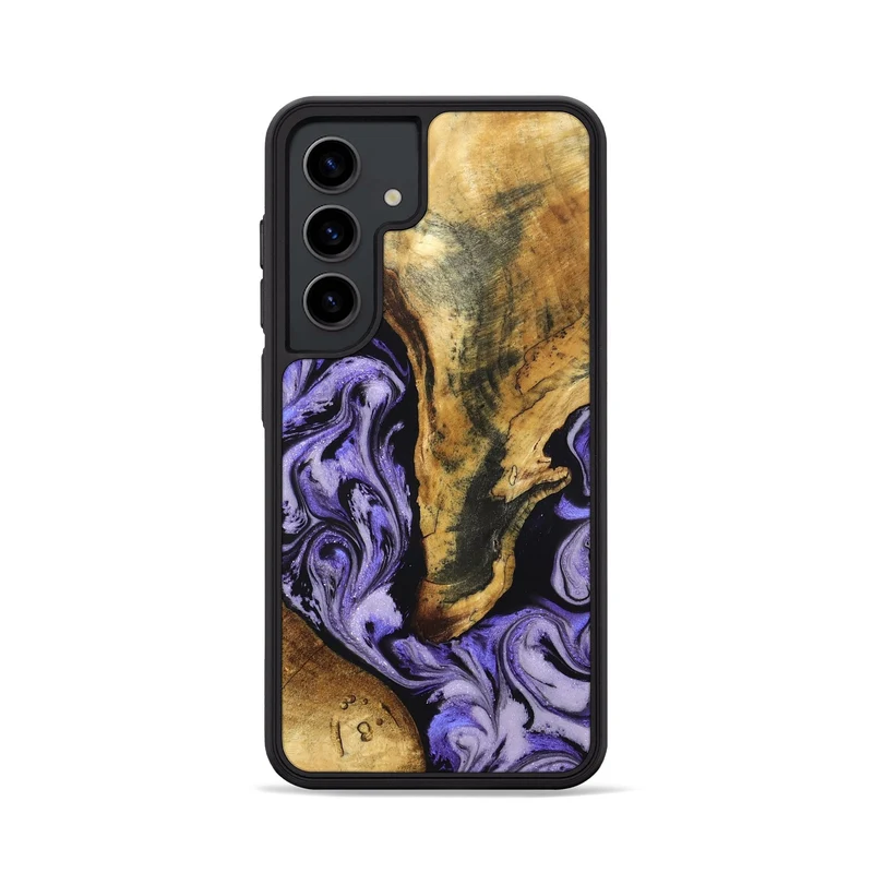 Galaxy S24 Wood Phone Case - Fredric (Purple, 830222)