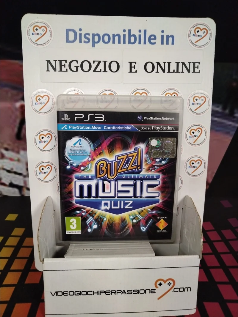 Buzz The Ultimate Music Quiz PS3 (usato )(versione italiana)