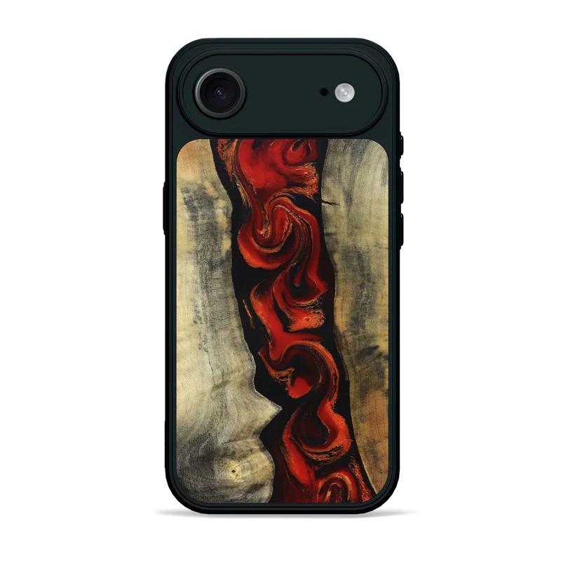 iPhone 17 Air Wood Phone Case - Harlan (Red, 830214)