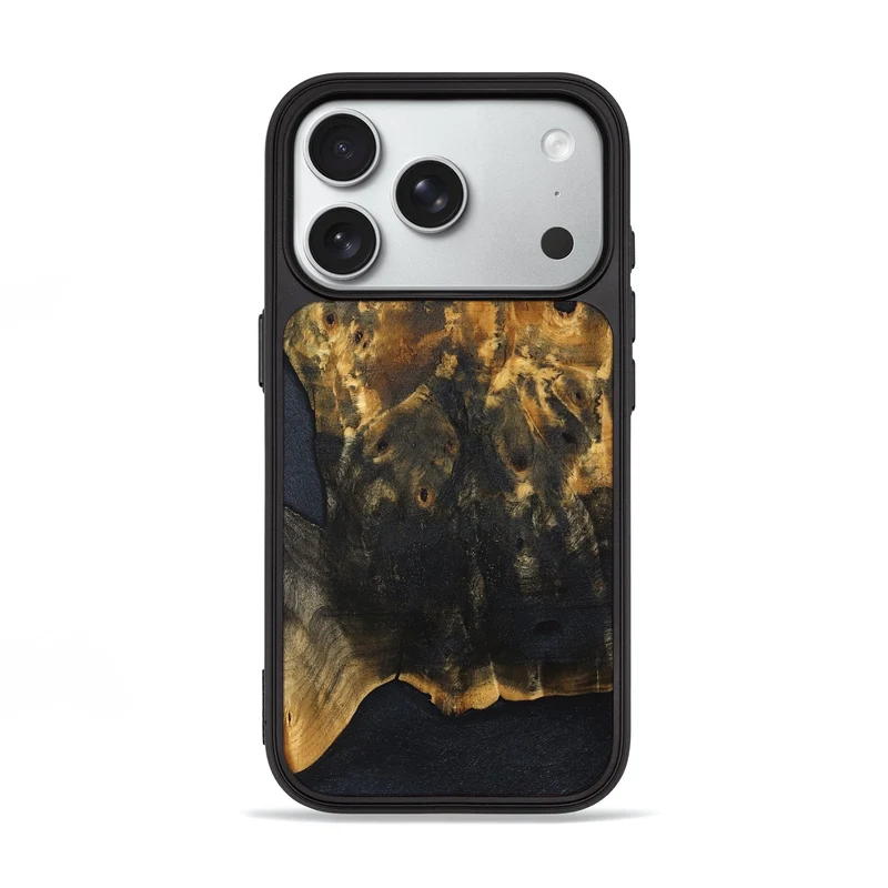 iPhone 18 Pro Wood Phone Case - Tamya (Wood Burl, 830203)