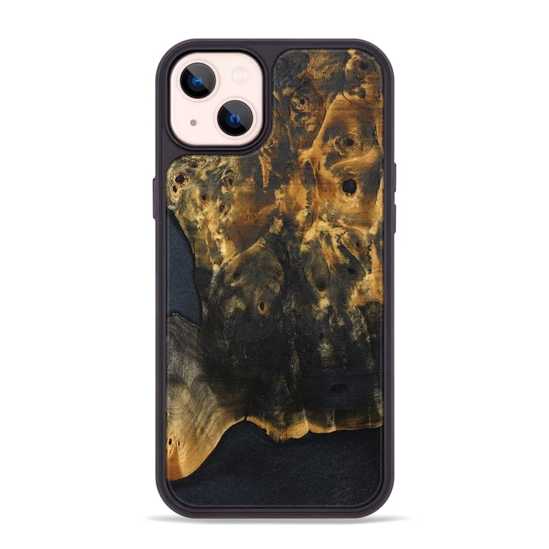 iPhone 14 Plus Wood Phone Case - Tamya (Wood Burl, 830203)