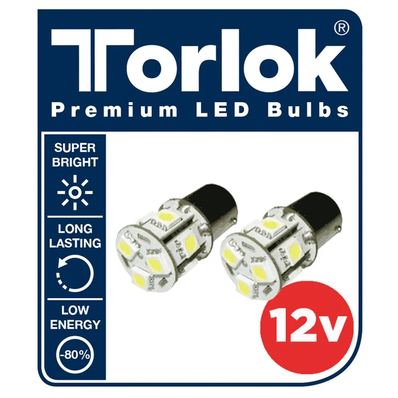 Lampadine posteriori e di arresto a LED rossi 12 V BAY15D / Sostituisce 380 / Confezione da 2