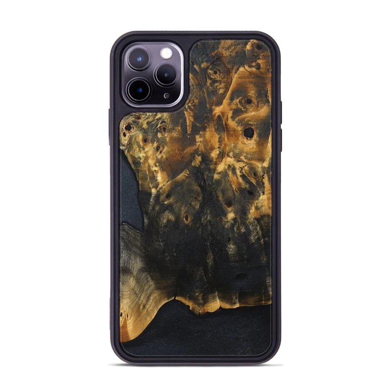 iPhone 11 Pro Max Wood Phone Case - Tamya (Wood Burl, 830203)