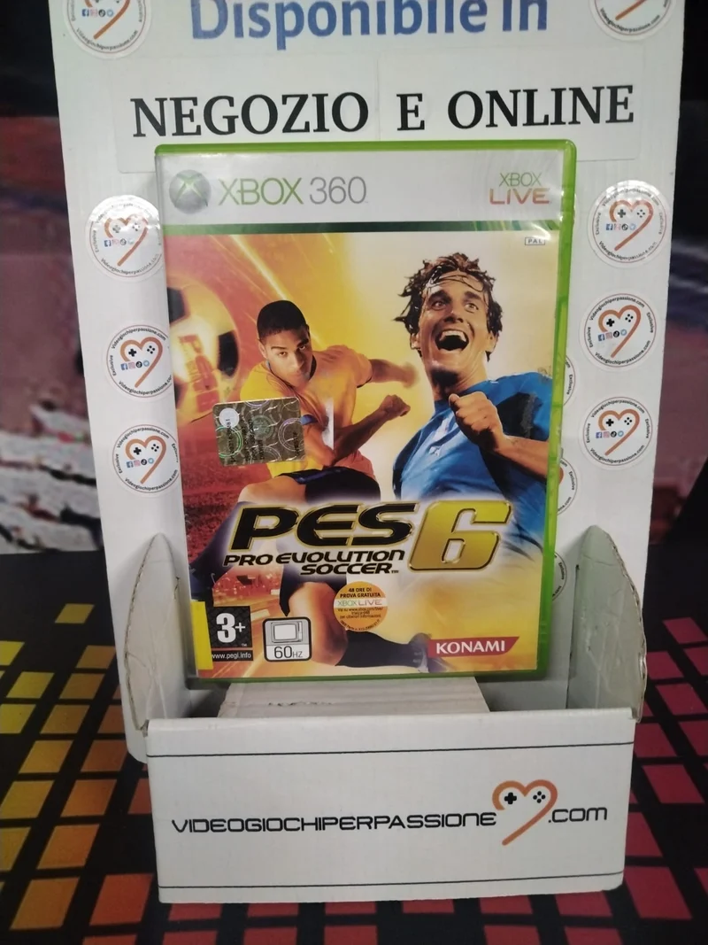 PES 6 Pro Evolution Soccer XBOX 360 (usato)(versione italiana)