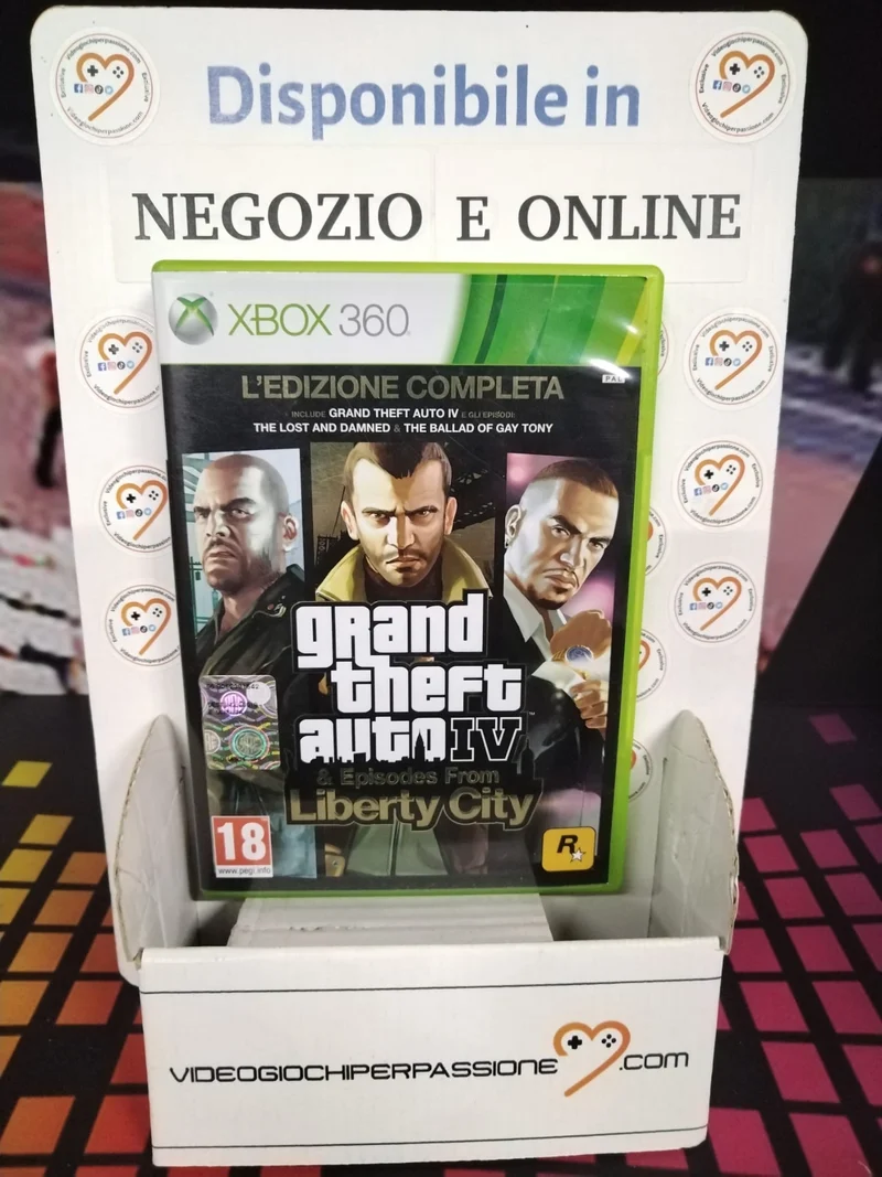 Grand Theft Auto IV (GTA 4)Edizione Completa XBOX 360 (usato)(ver. italiana)