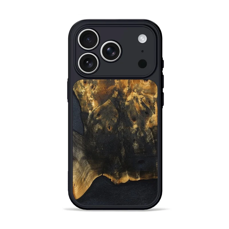 iPhone 17 Pro Wood Phone Case - Tamya (Wood Burl, 830203)