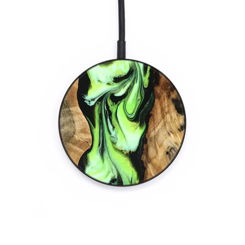 Circle Wood Wireless Charger - Silas (Neon, 830188)
