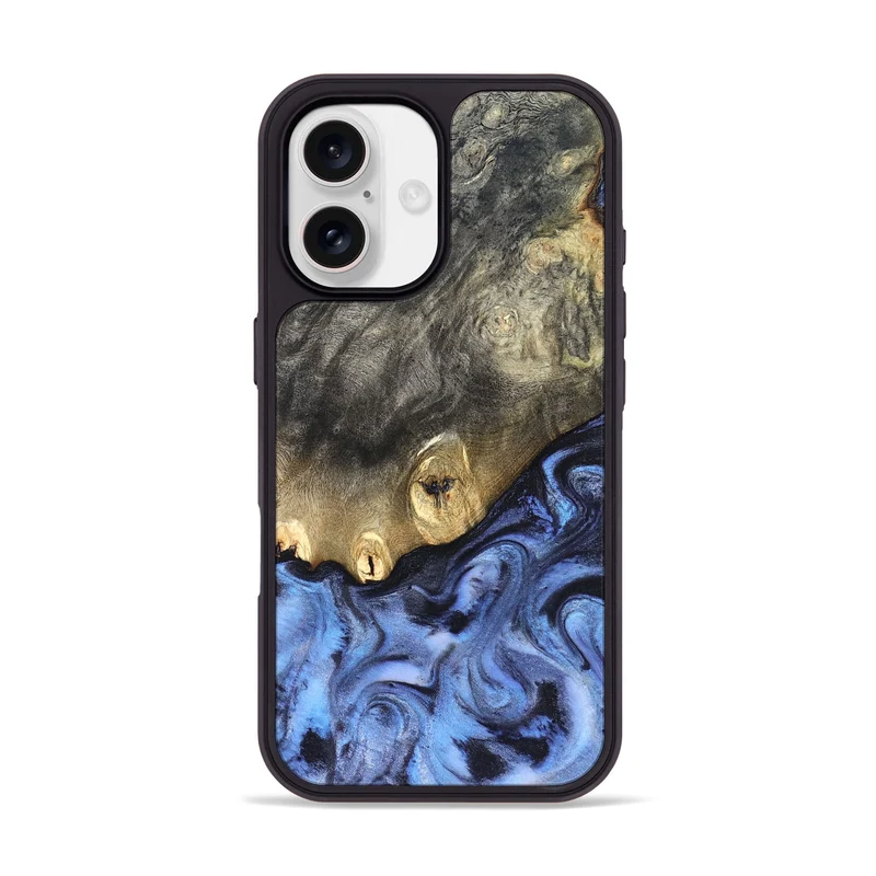 iPhone 17 Wood Phone Case - Mame (Blue, 830172)