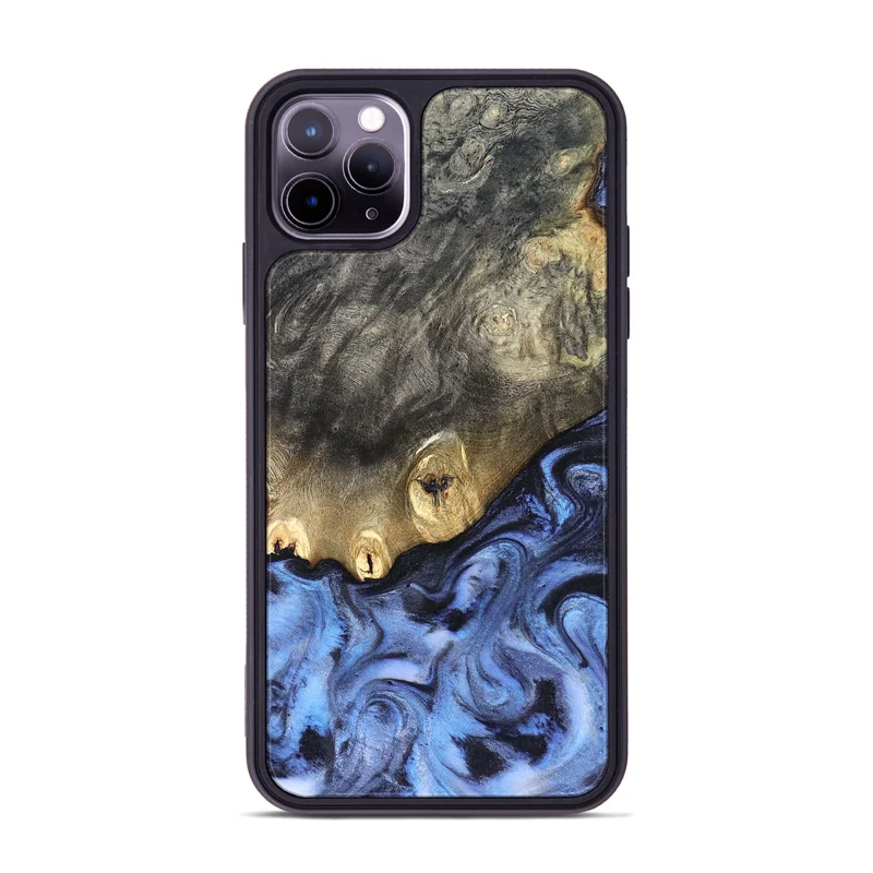 iPhone 11 Pro Max Wood Phone Case - Mame (Blue, 830172)