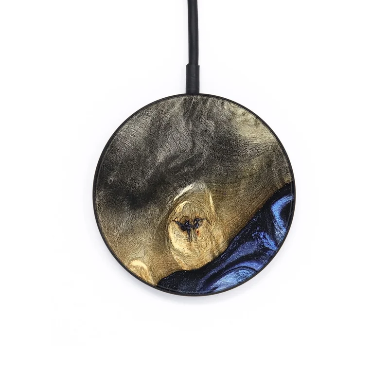 Circle Wood Wireless Charger - Mame (Blue, 830172)