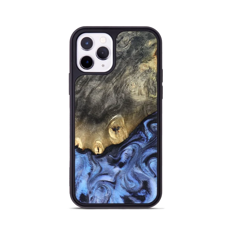 iPhone 11 Pro Wood Phone Case - Mame (Blue, 830172)