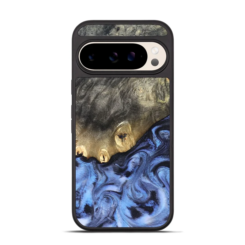 Pixel 10 Pro Wood Phone Case - Mame (Blue, 830172)