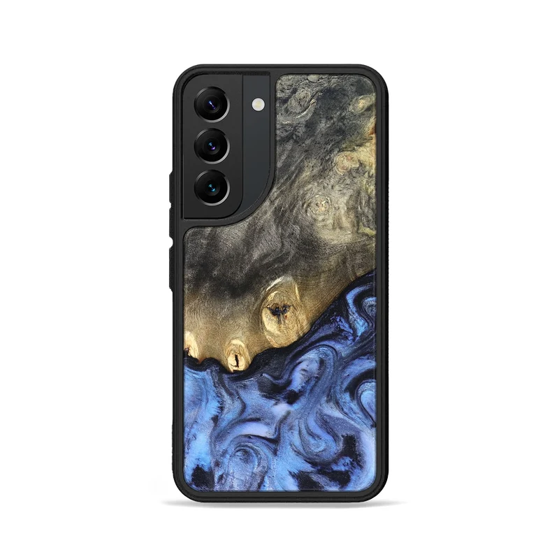 Galaxy S22 Wood Phone Case - Mame (Blue, 830172)
