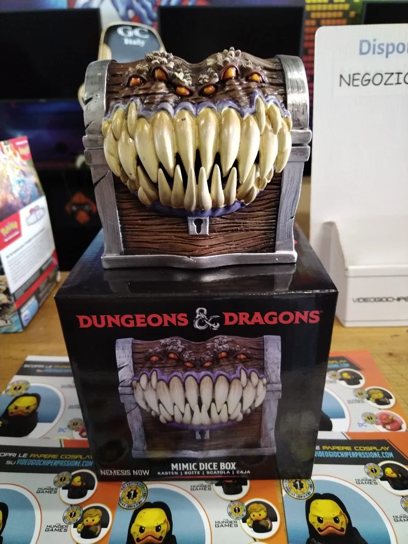 Dungeons & Dragons Mimic Dice Box, Resina, Licenza Ufficiale