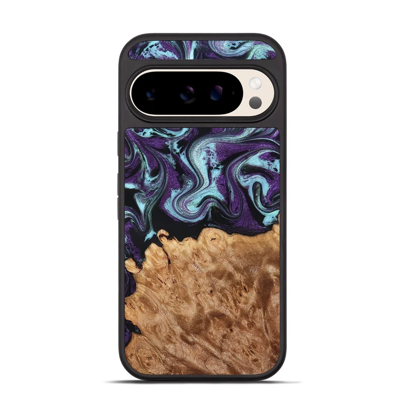 Pixel 10 Pro Wood Phone Case - Florida (Purple, 830018)