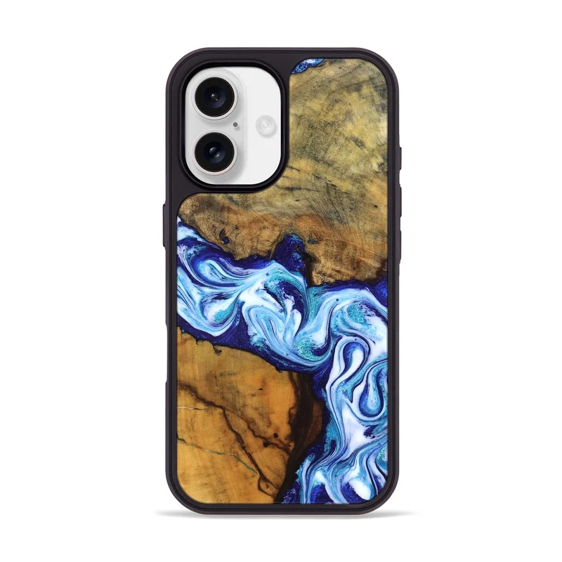 iPhone 17 Wood Phone Case - Jayleen (Blue, 830121)