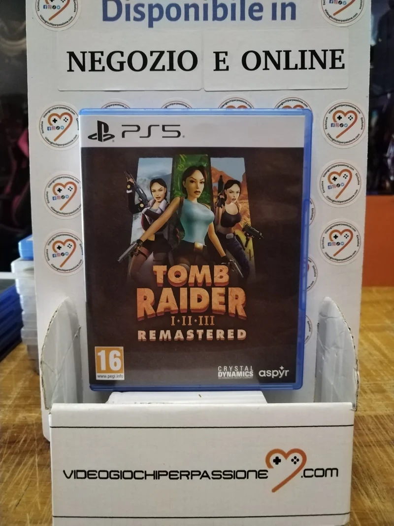 Tomb Raider I-II-III Remastered Starring Lara Croft Playstation 5 (usato)(versione ita.)