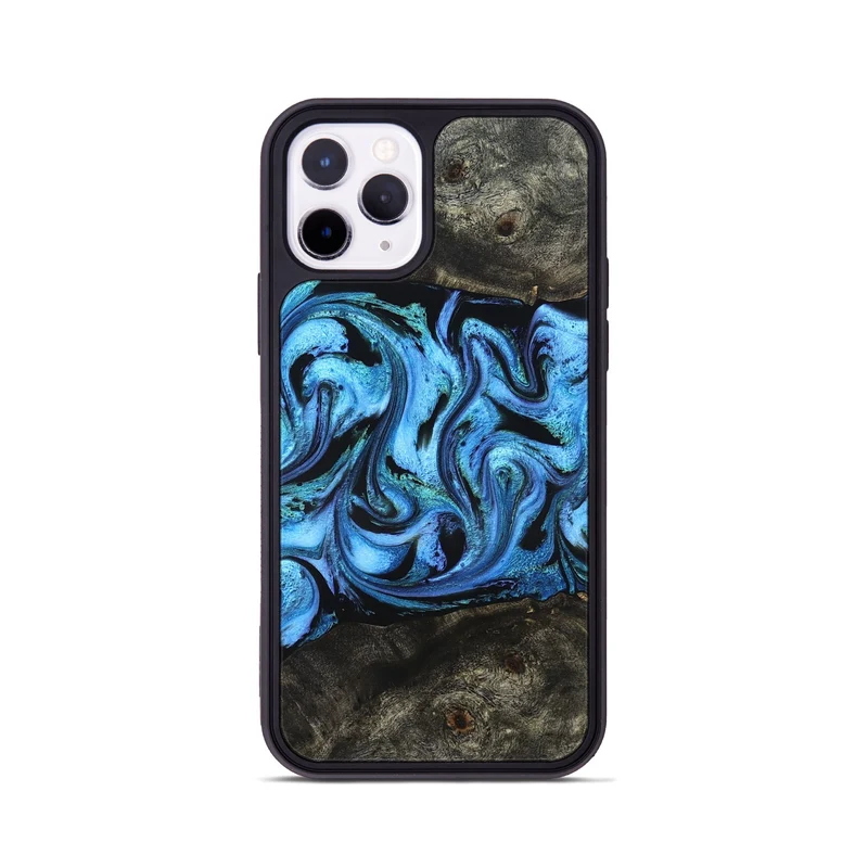 iPhone 11 Pro Wood Phone Case - Jami (Blue, 830128)