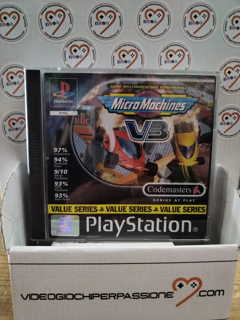 Micro Machines V3 PS1 (usato )(versione italiana)(manca il manuale)