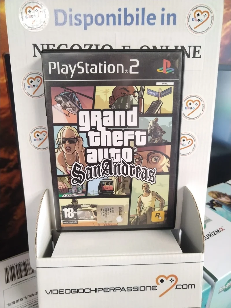 GTA San Andreas PS2 (usato garantito)(versione italiana)(manca il manuale)