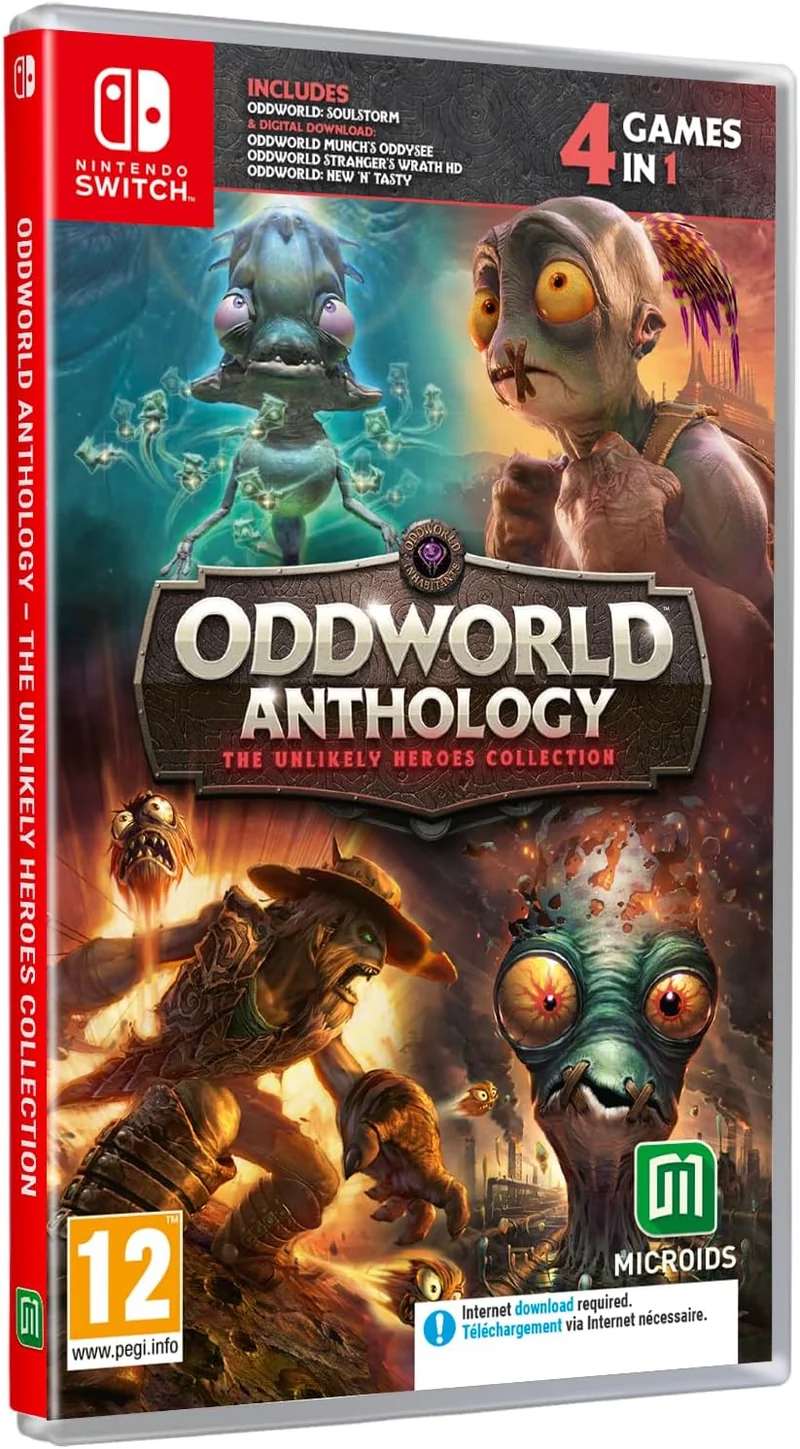 Oddworld Anthology - The Unlikely Heroes Collection 4 Giochi in 1 Edizione Europea