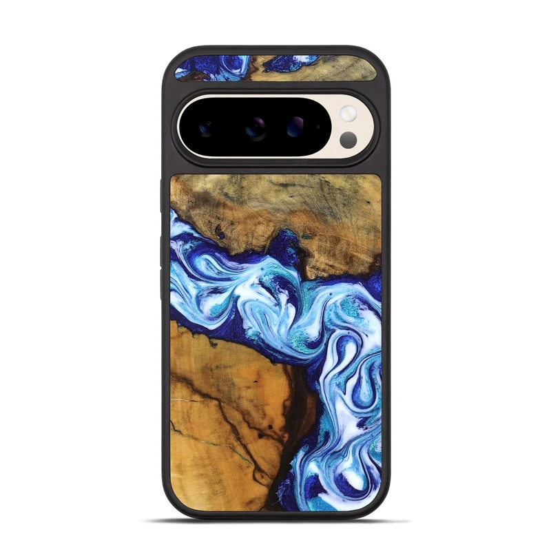 Pixel 10 Pro Wood Phone Case - Jayleen (Blue, 830121)