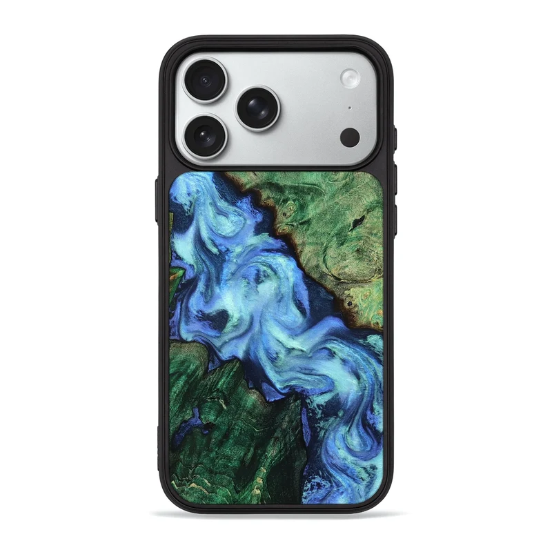 iPhone 18 Pro Max Wood Phone Case - Adley (Green, 830130)