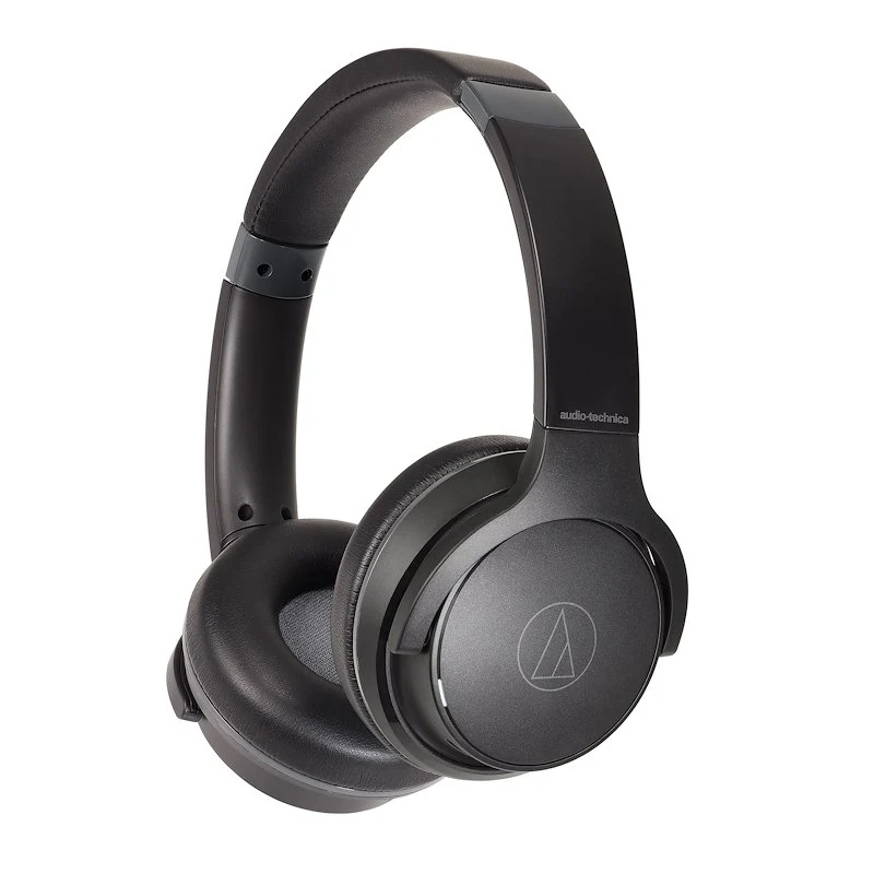 Audiotechnica ATH-S220BTK Cuffie Bluetooth fino a 60 ore Compatibili con Google Assistant e Siri